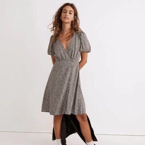 Madewell Challis Wrap Mini Dress in Tudor Flora - 0